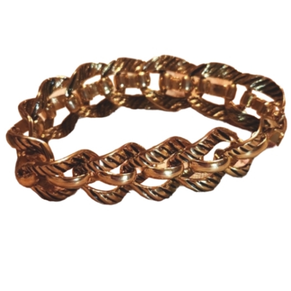 Vintage link bracelet new snap clasp